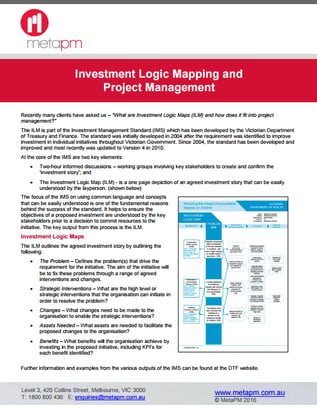 Investment Logic Mapping and Project Management snippet preview