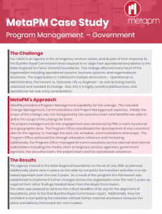 A Case Study on Program Management Capability snippet preview
